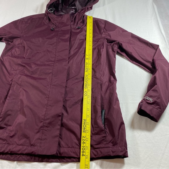 Boulder Gear Rain Jacket Hoodie Hiking Gear Woman’s Vented hoodie zip pockets - Picture 8 of 15